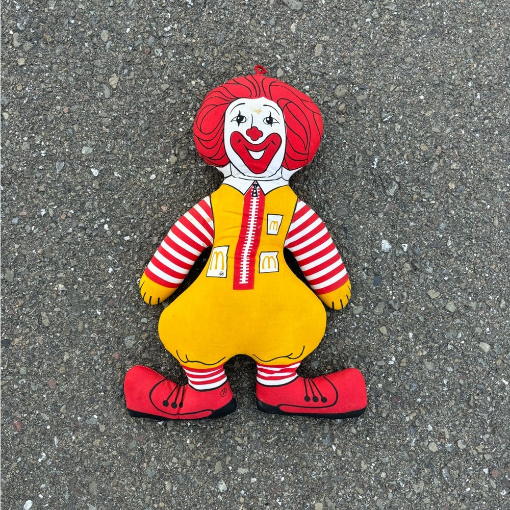 Vintage 70s Ronald McDonald Plush Toy Doll